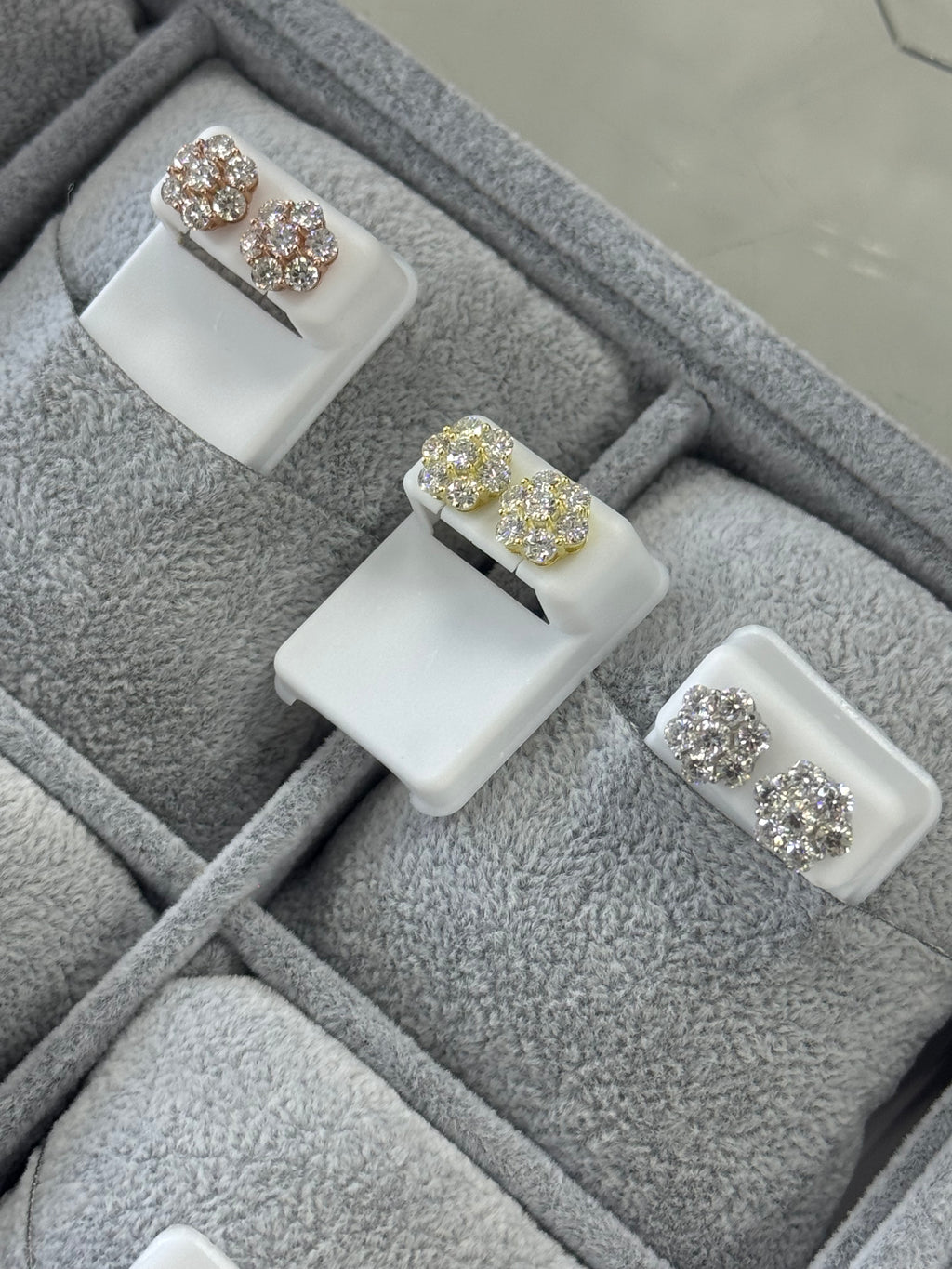Floral Moissanite Earrings