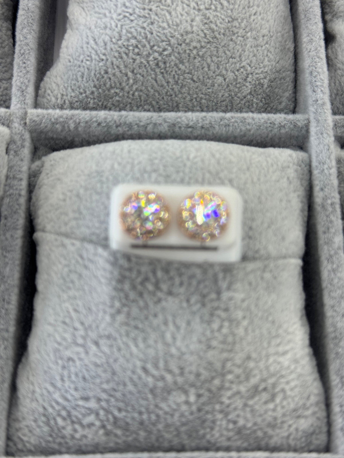 Rose Gold Cluster Earrings(Medium)