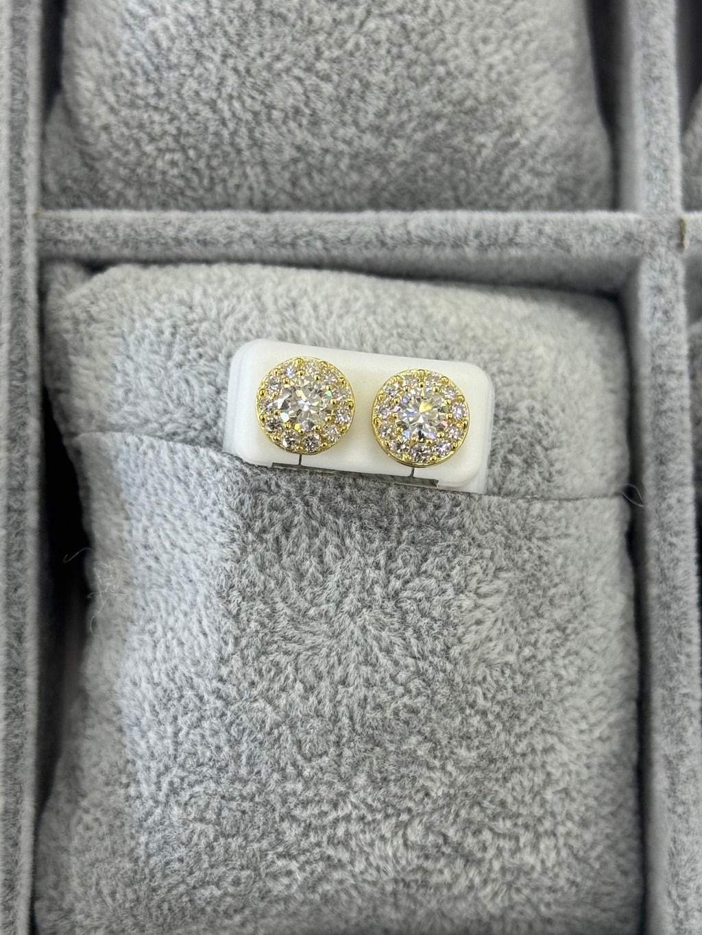 Gold Cluster Earrings(Medium)