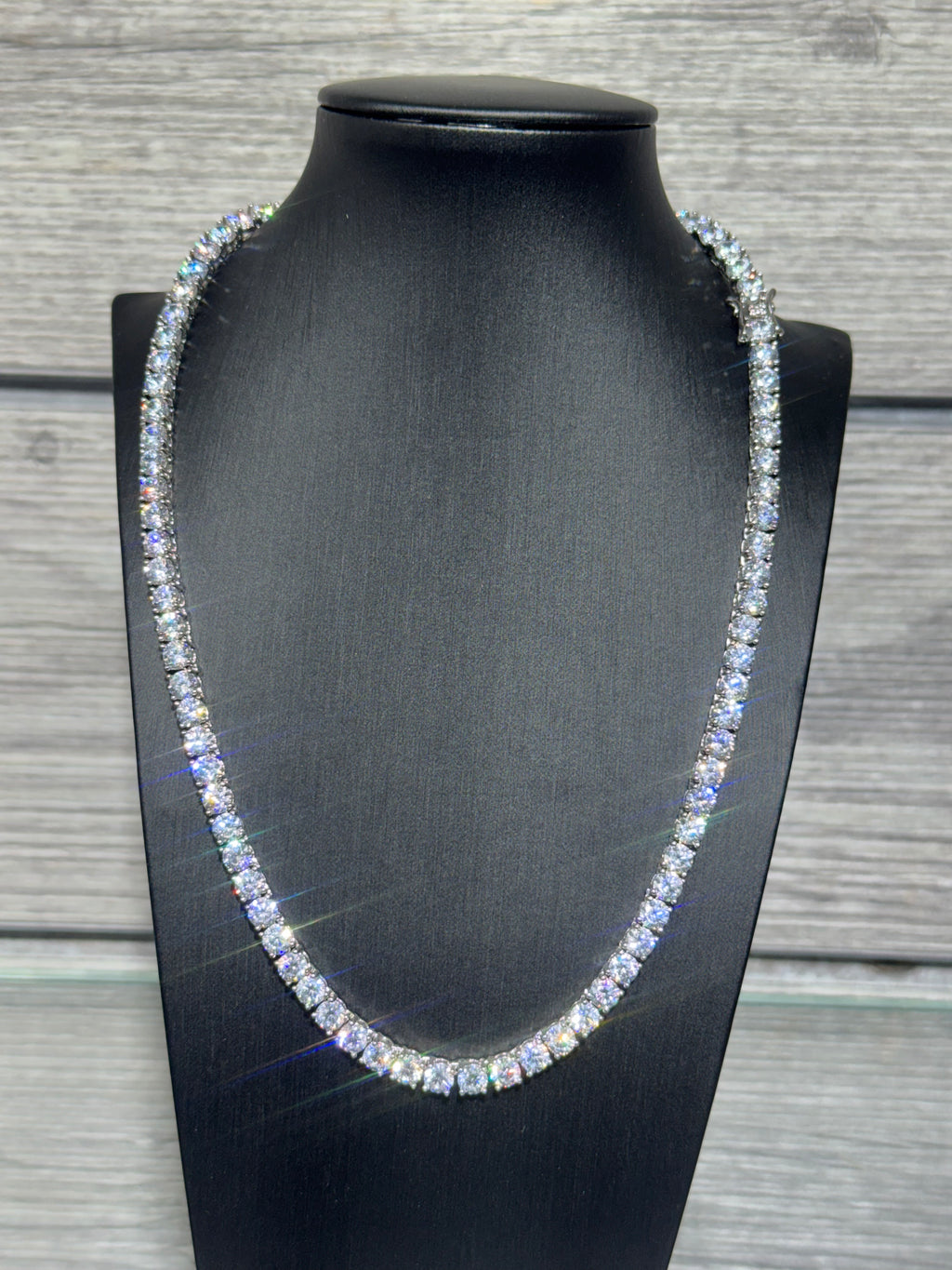 Silver Tennis Chain 5mm (Thick)