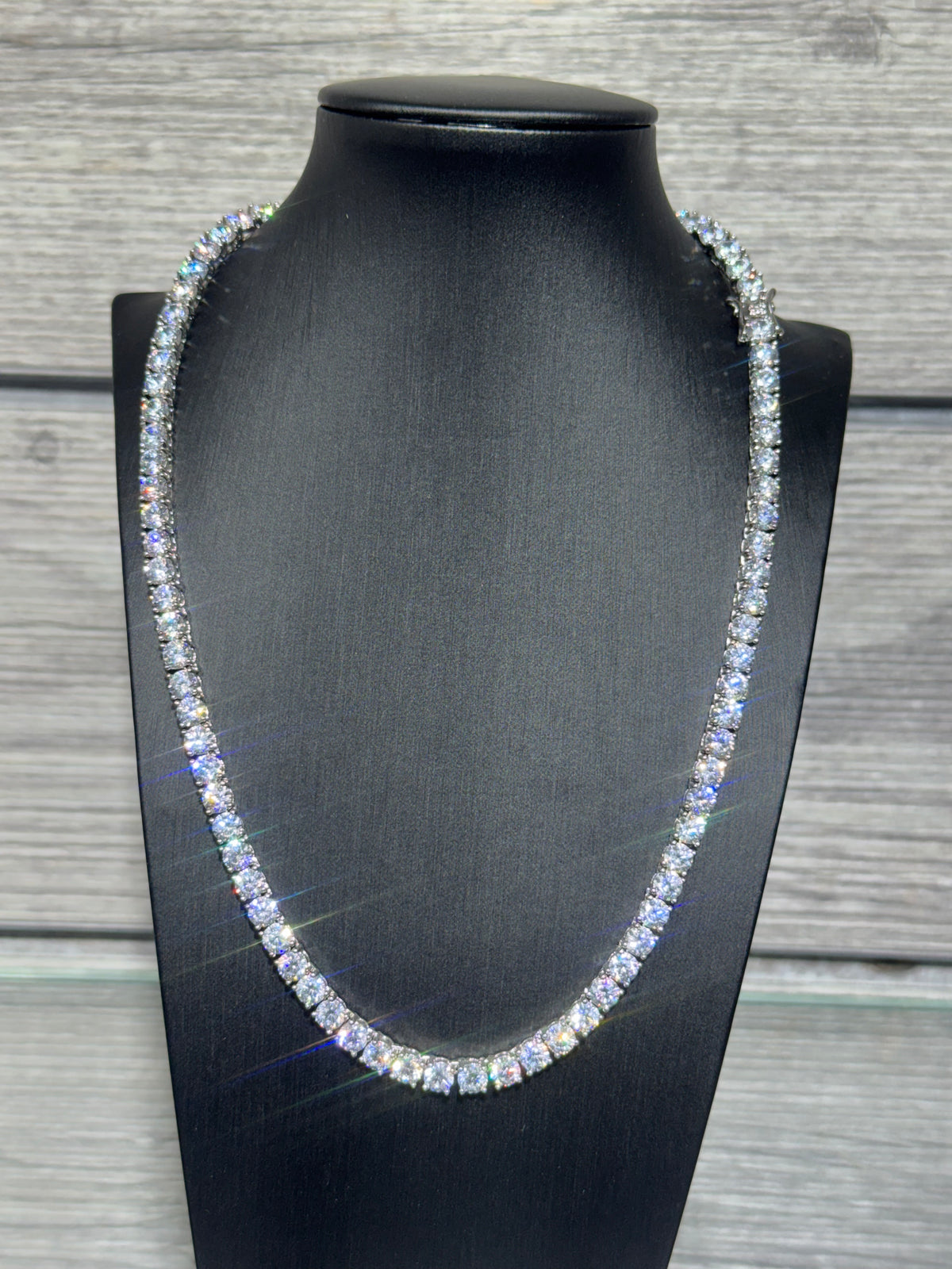 Silver Tennis Chain 5mm (Thick)