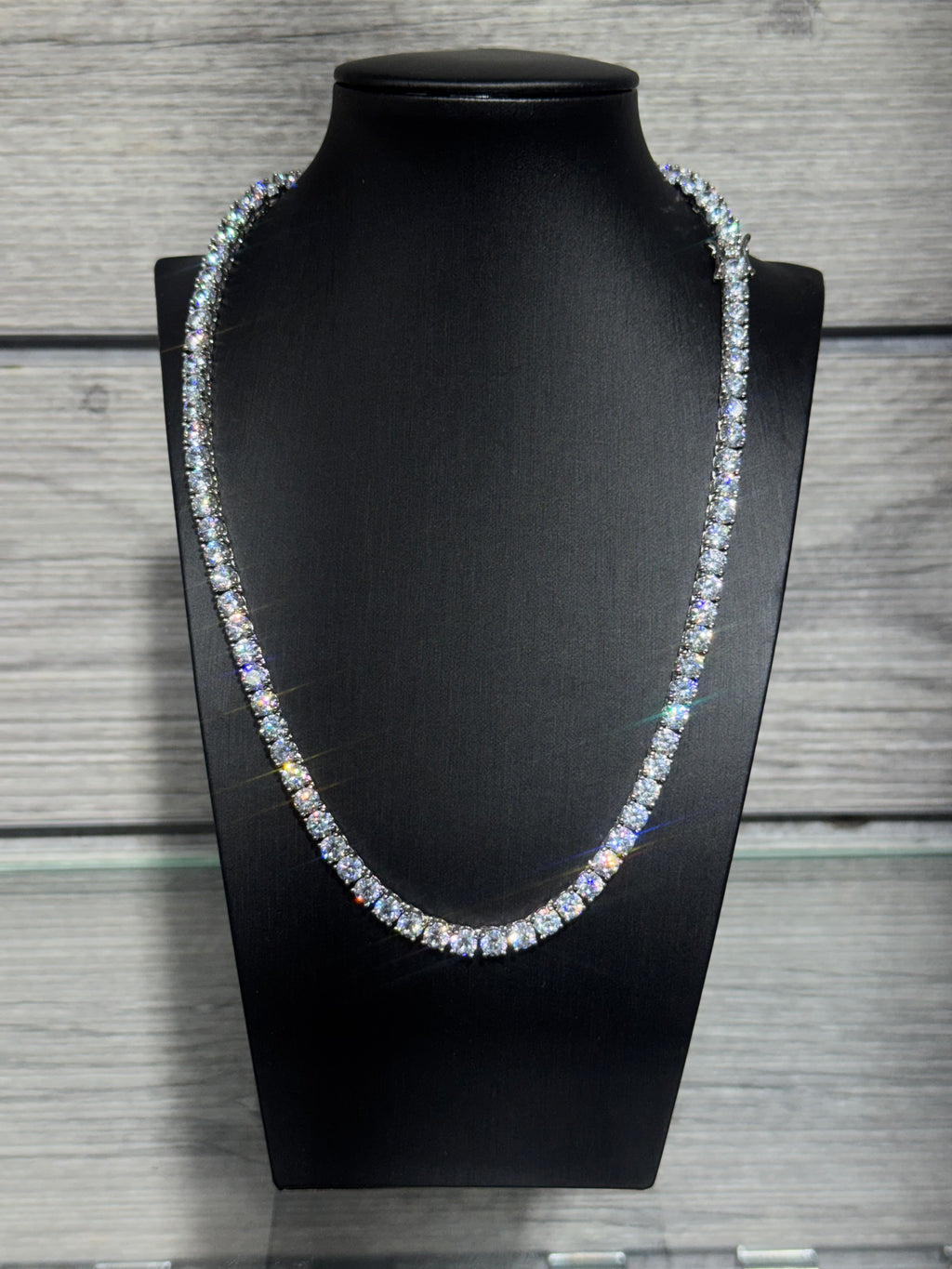 Silver Tennis Chain 5mm (Thick)