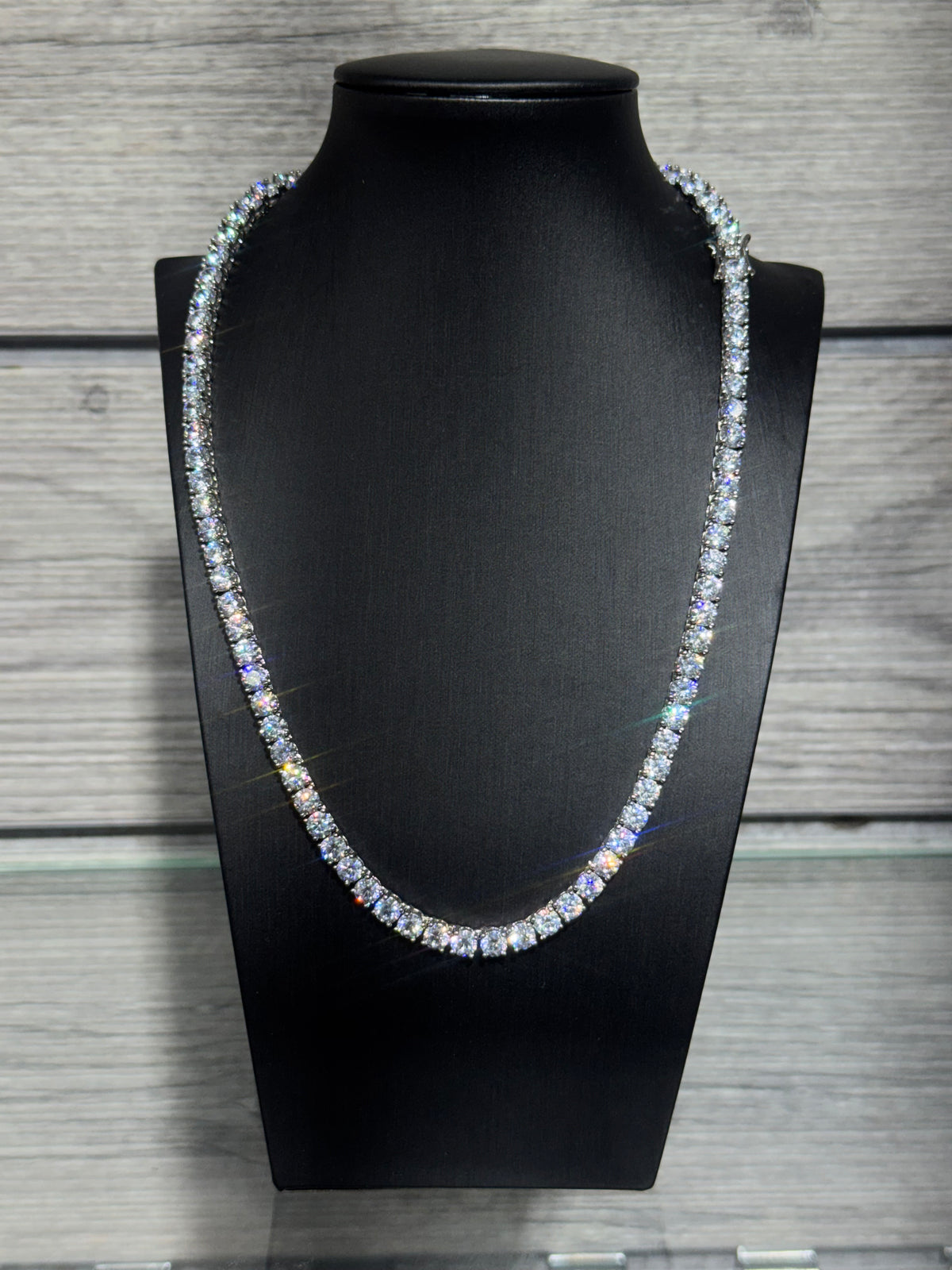 Silver Tennis Chain 5mm (Thick)