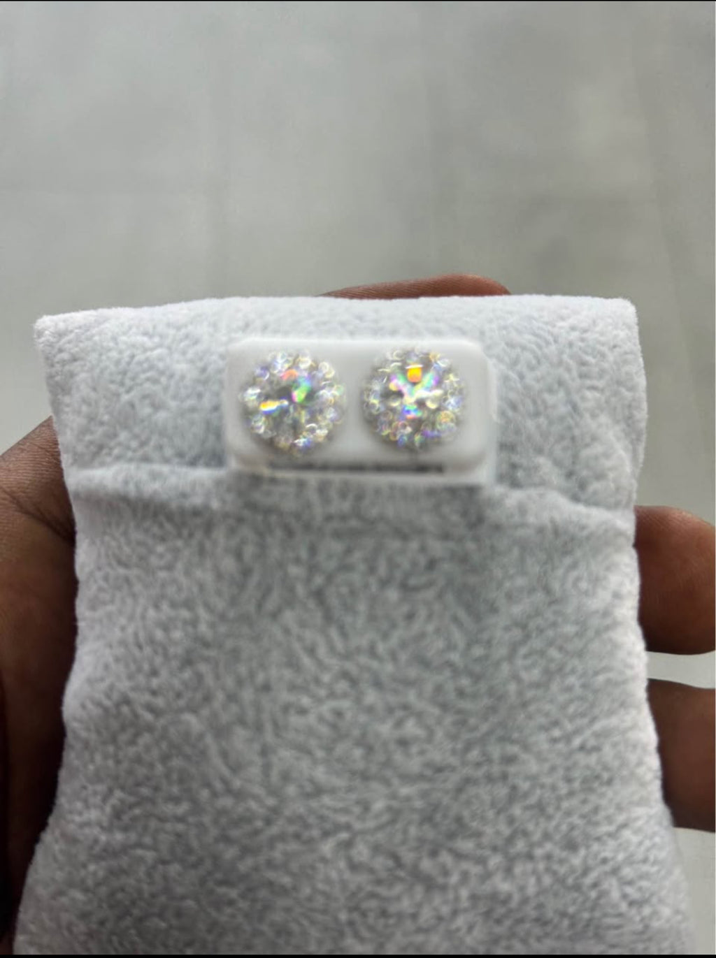 Silver Moissanite Earrings