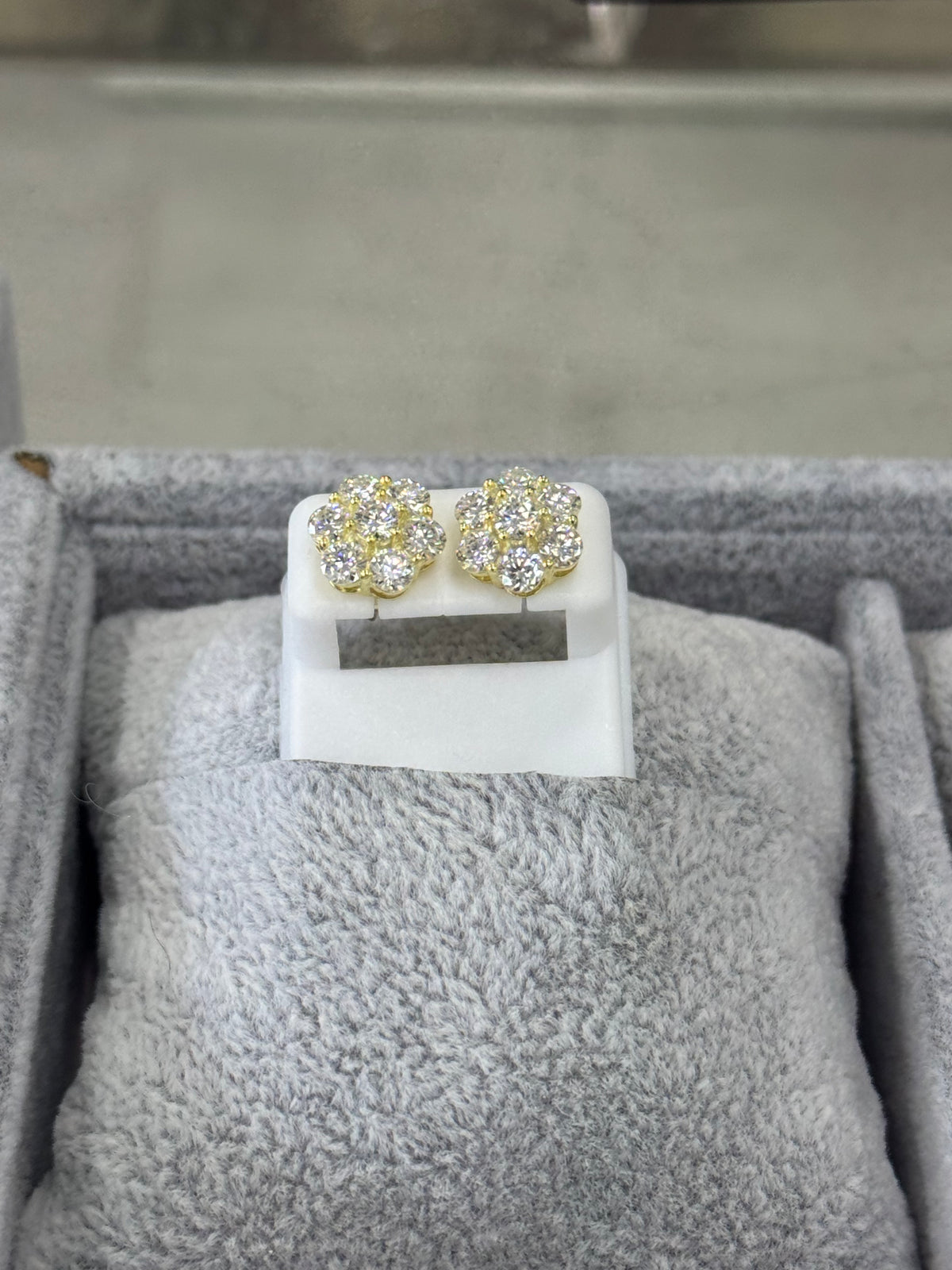 Floral Moissanite Earrings