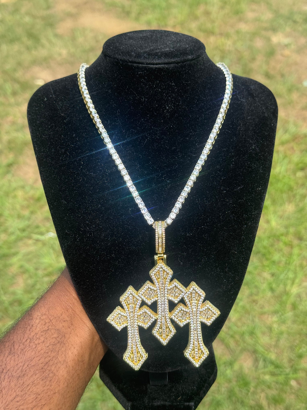 Triple Cross Pendant