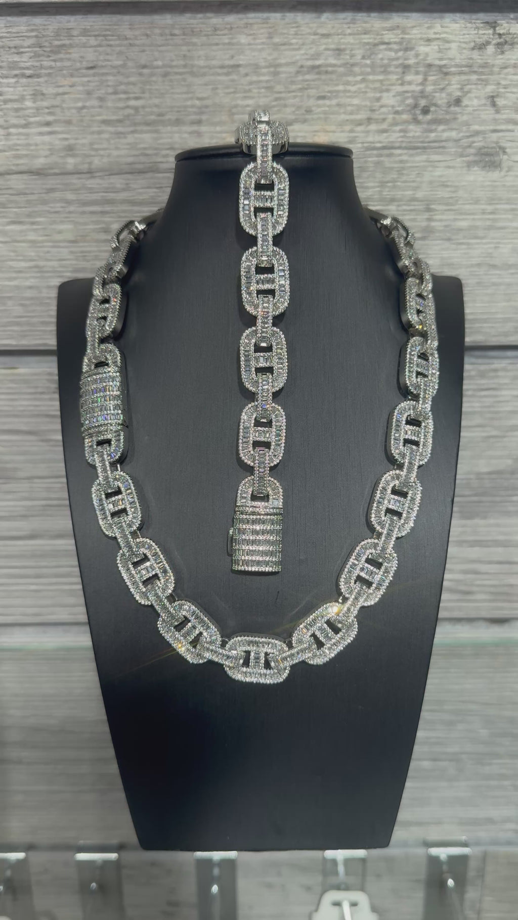 Custom Silver Cuban Link & Bracelet